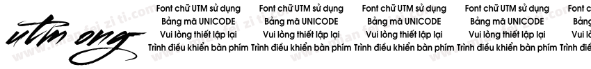 utm ong字体转换